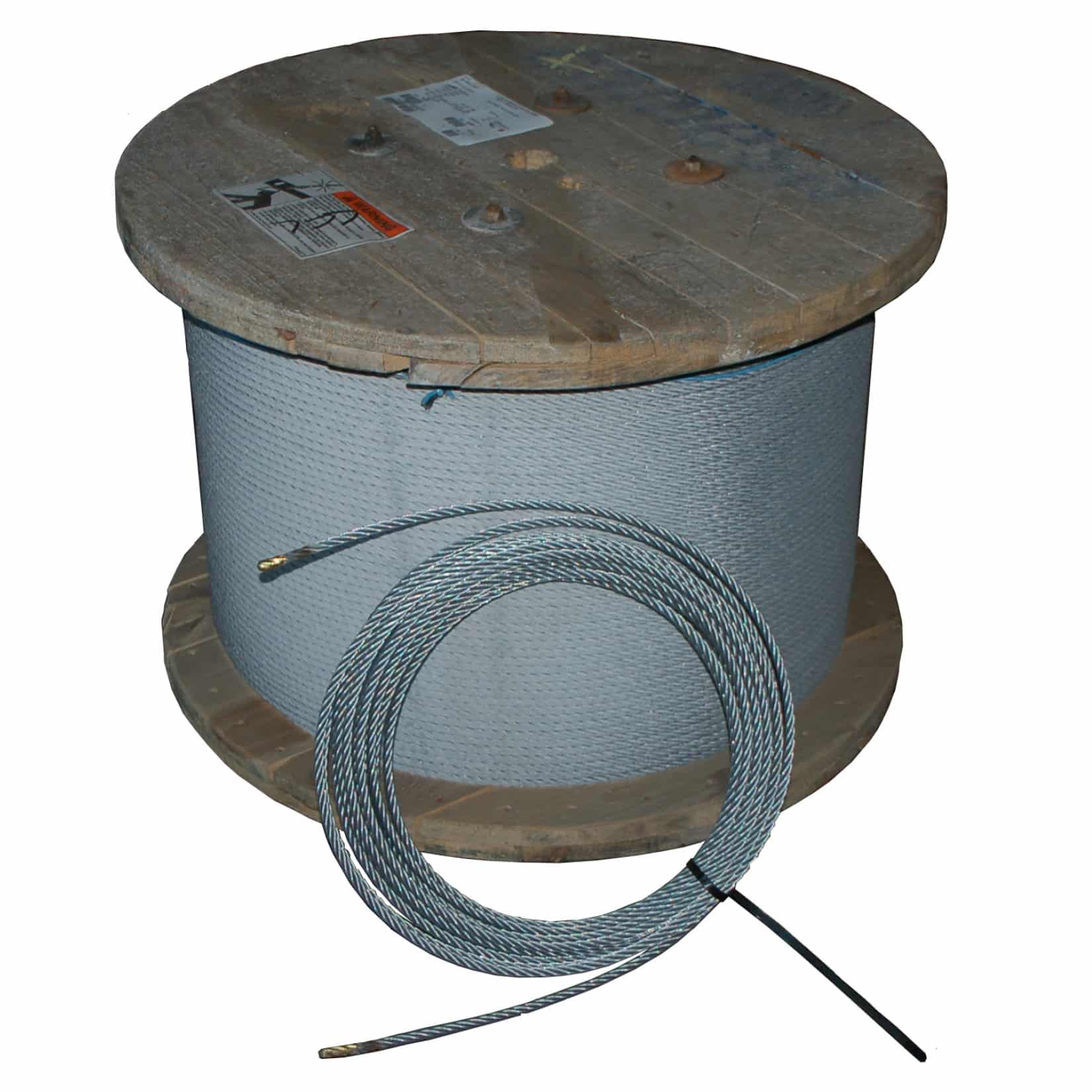 Galvanized stainless steel wire reel (1,26 mm)