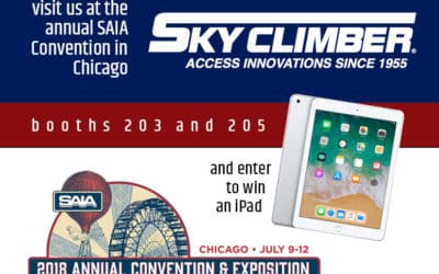 Visit Sky Climber at SAIA Convention and enter to win an iPad