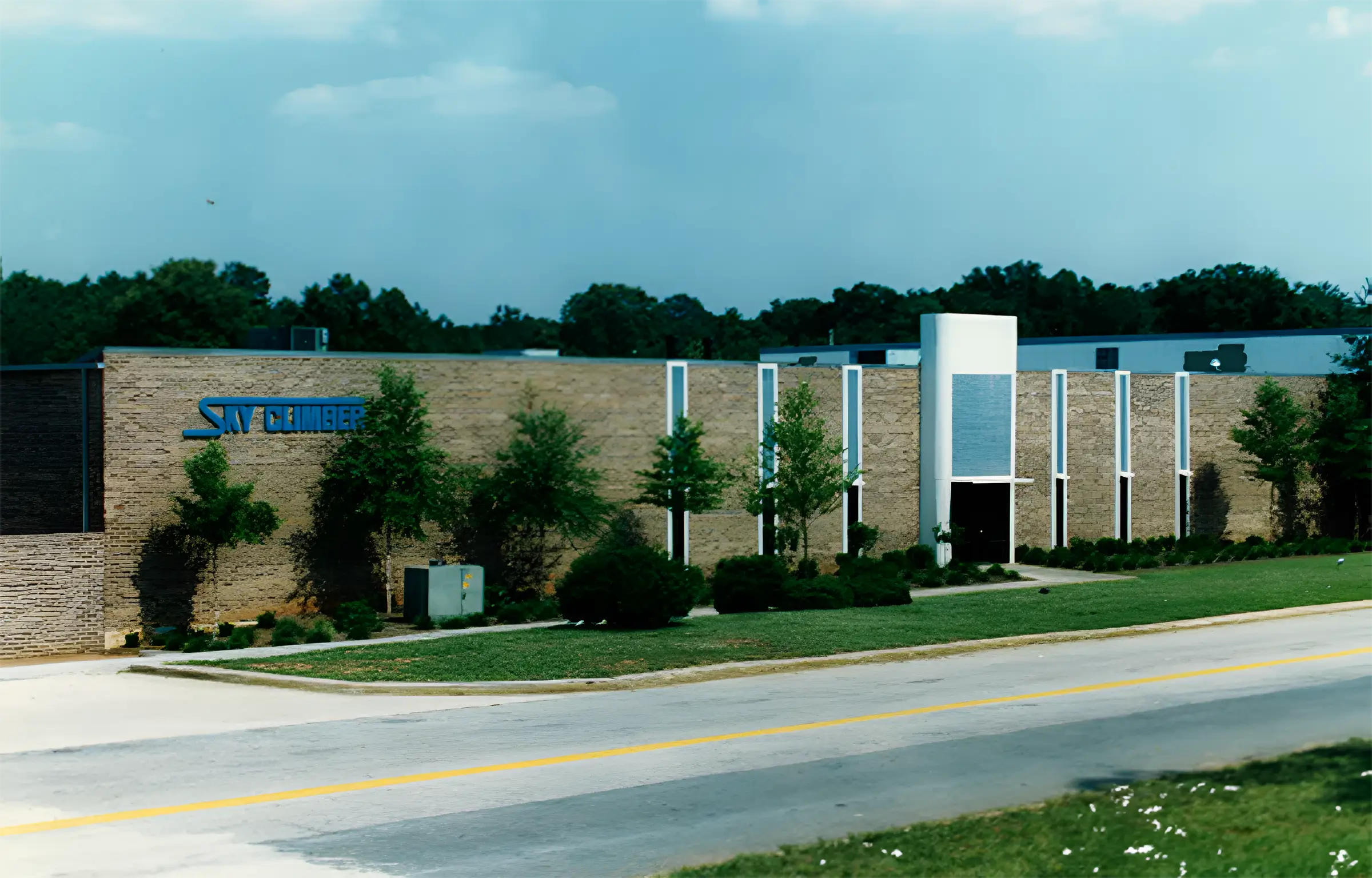 Sky Climber Manufacturing Center in Stone Mountain Georgia in 1980s Sky Climber Manufacturing Center in Stone Mountain, Georgia - 1980s
