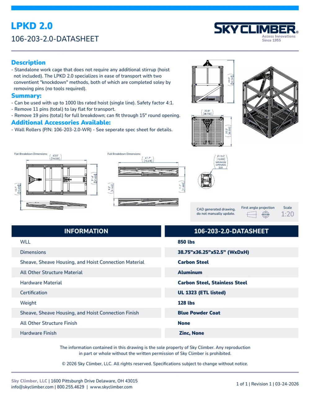 LPKD 2.0 106-203-2.0 datasheet, page 1